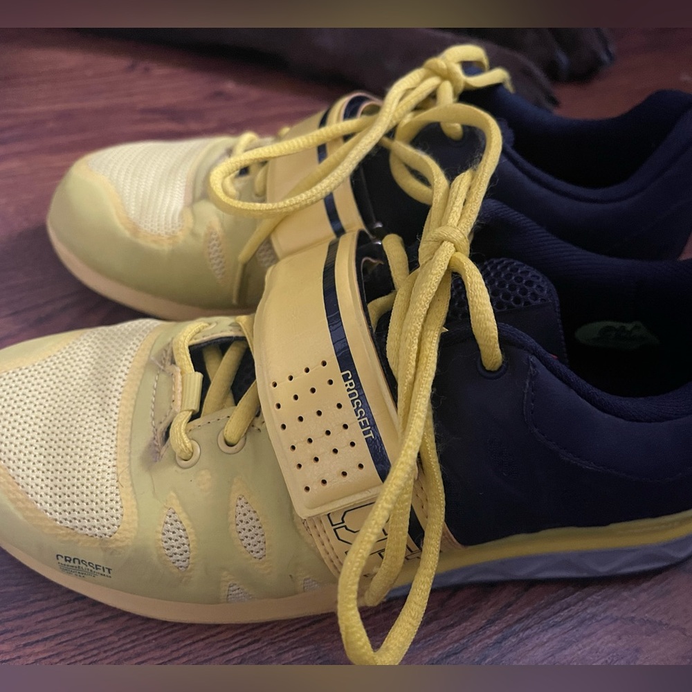 Reebok Athletic Shoes in Yellow and Navy